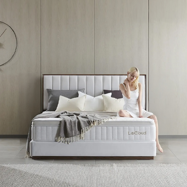 (보람피플 올인원598 3구좌) 라클라우드 시에스타 호텔식 침대 프레임+매트리스 세트(K)_네추럴 브라운(K) 상조가전