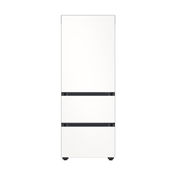 삼성 김치냉장고 비스포크 김치플러스 3도어 키친핏 313L (RQ33DB7411EW) 에센셜 화이트