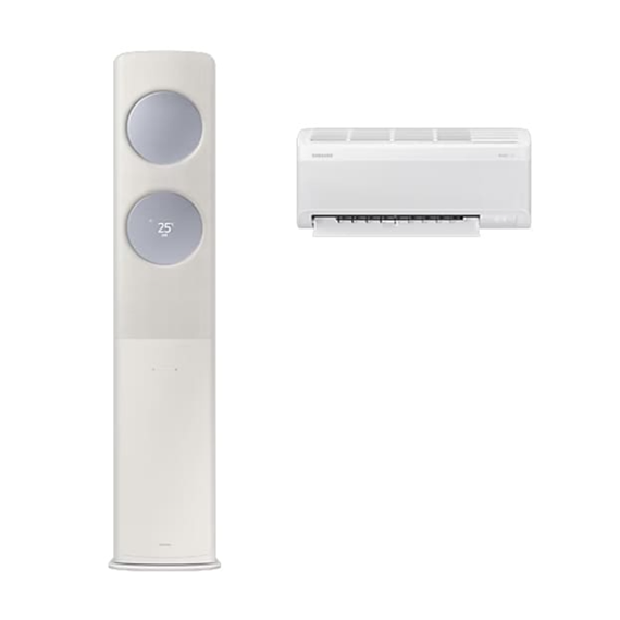 삼성 에어컨 무풍 클래식 AF9500 베이지 스탠드+벽걸이 19평+6평 (AF70F19D24ER2S)