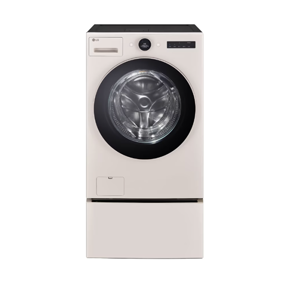 LG 트롬 오브제컬렉션 워시콤보 키높이수납함 세탁25kg 건조15kg 네이처 베이지 (FH25ESEF) 6개월 방문관리