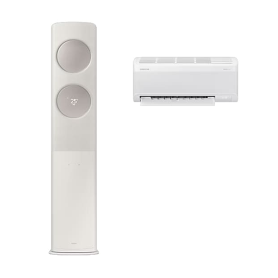 삼성 에어컨 무풍 클래식 AF9500 베이지 스탠드+벽걸이 19평+6평 (AF70F19D24ER4S)