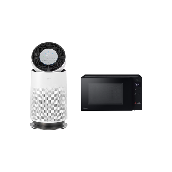 (보람피플 올인원598 1구좌) LG전자 퓨리케어 360˚ 공기청정기 플러스 18평형+ LG전자 전자레인지 20L 상조가전
