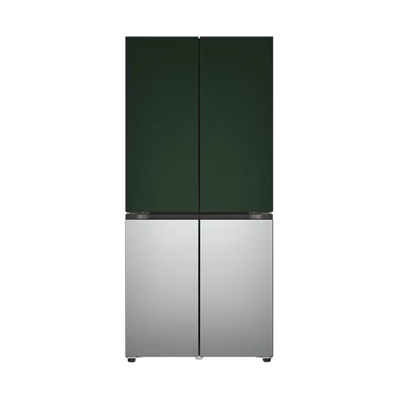 LG 상냉장 냉장고 Fit&Max 504L 그린 실버 (스테인리스) (M516SGS012S) 방문관리 (스탠다드 케어)