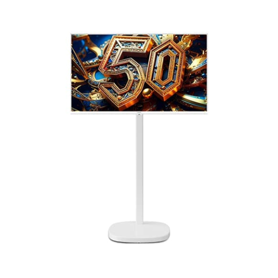 더함 CHIQ 스마트 구글 5.0 OS 안드로이드 14 FHD QLED 32인치 화이트 이동형스탠드 (G324QW-5.0-삼텐바이미)