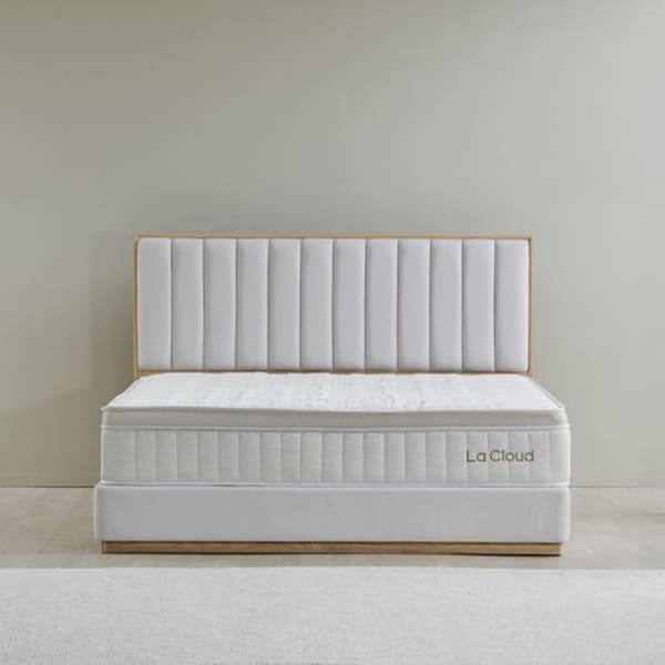 (보람피플 올인원598 3구좌) 라클라우드 시에스타 호텔식 침대 프레임+매트리스 세트 _네추럴 오크(K) 상조가전