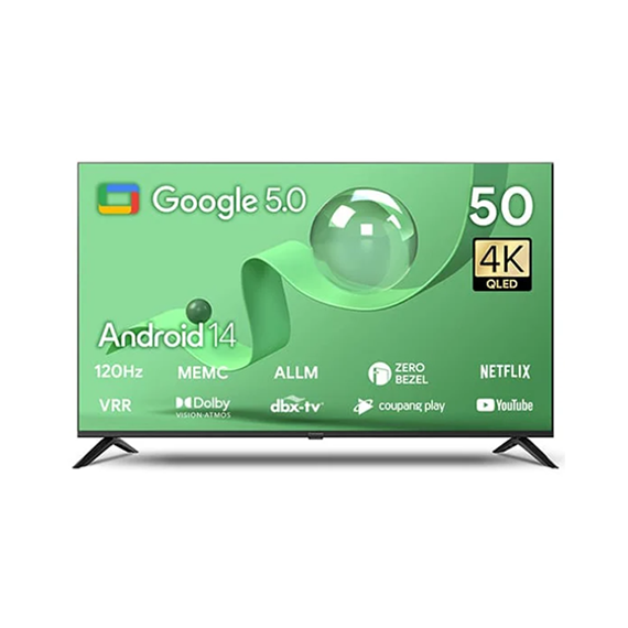 더함 스마트 구글 5.0 OS 안드로이드 14 QLED 50인치 120Hz (UA501QLED)