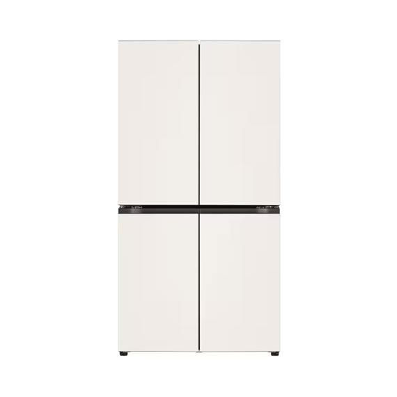 LG DIOS 오브제컬렉션 베이직 냉장고 메탈 베이지 870L (T873MEE012)