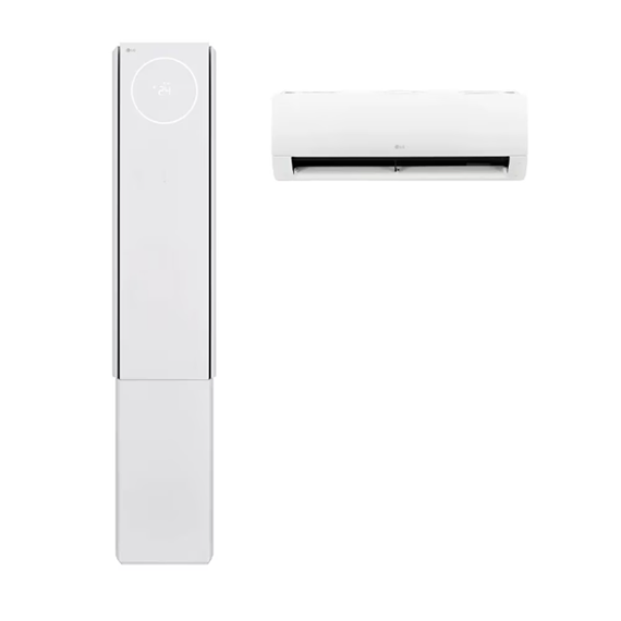 LG 휘센 오브제컬렉션 뷰1 3시리즈 2in1 에어컨 18평 스탠드 6평 벽걸이 (FQ18GV3EE2) 12개월 방문관리 (프리미엄)