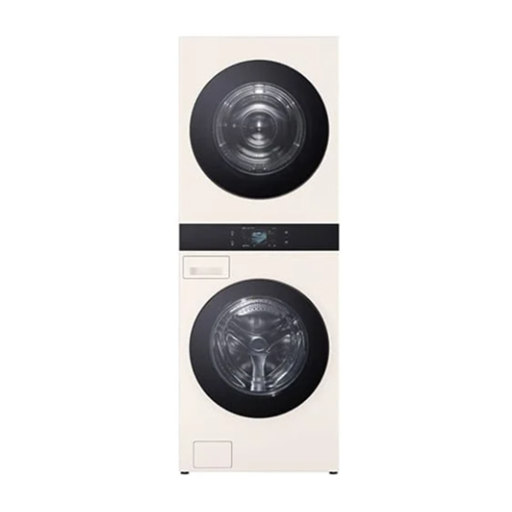 LG 세탁기+건조기 트롬 AI 워시타워 25KG 네이처베이지 (WA2525EEZF)