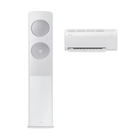삼성 에어컨 무풍 클래식 AF9500 화이트 스탠드+벽걸이 19평+6평 (AF70F19D24IR1S)