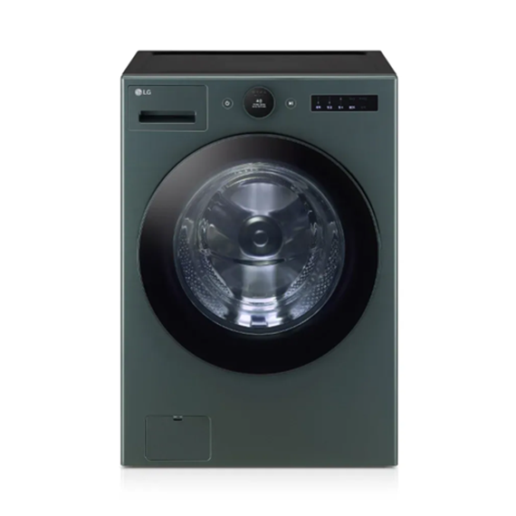 (보람피플 올인원598 2구좌) LG 트롬 오브제컬렉션 세탁기24kg (네이쳐 그린)