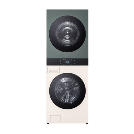 LG 세탁기+건조기 트롬 AI 워시타워 25KG 네이처베이지 네이처그린 (WA2525EGZF)
