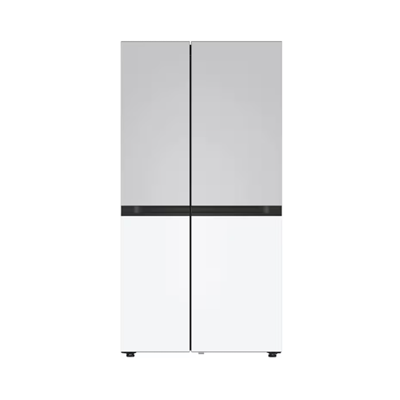 LG 디오스 오브제컬렉션 냉장고 양문형 퓨어프레시 832L 그레이 화이트 (메탈) (S836MRQ032) 방문관리 (라이트 케어)