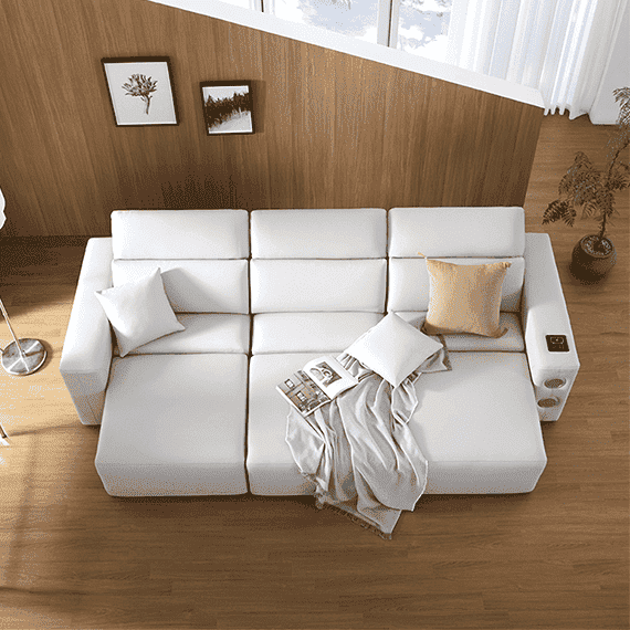 핸슨코리아 스트림 무빙 리클라이너 소파 (4인용)