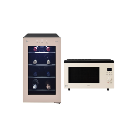 (보람피플 올인원598 1구좌) LG전자 디오스 오브제컬렉션 와인셀러 8병+ LG전자 디오스 오브제컬렉션 광파오븐 39L 상조가전