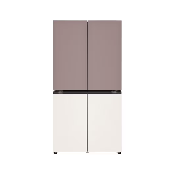 LG DIOS 오브제컬렉션 베이직 매직스페이스 냉장고 클레이 핑크 베이지 870L (T873MKE111)