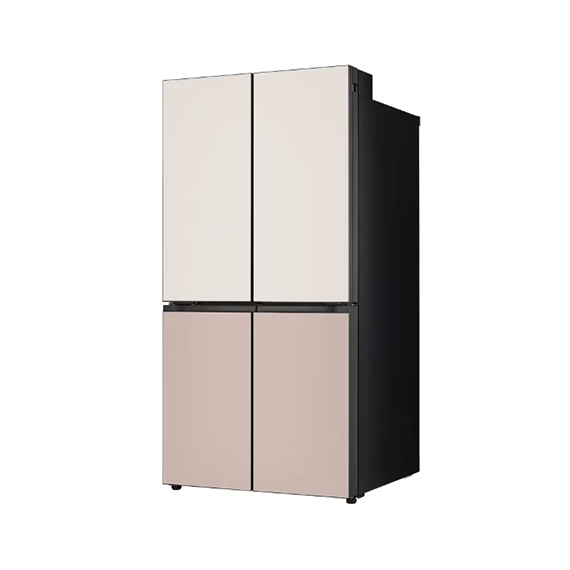 LG 디오스 AI 오브제컬렉션 STEM 베이직 냉장고 퓨어프레쉬 매직스페이스 (글라스) 854L 토프 아몬드 (M876GGA161) 방문관리(라이트)