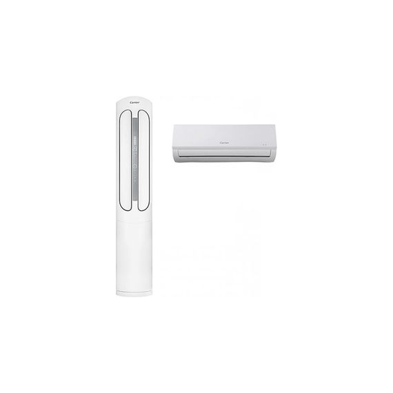 (보람피플 올인원598 3구좌) 캐리어 에어로 18단 2in1 에어컨 23평형+6평형 상조가전