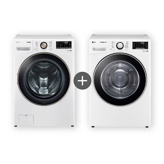 LG 세탁기 21kg +건조기 19kg (F21WDLPR+RH19WTWN)