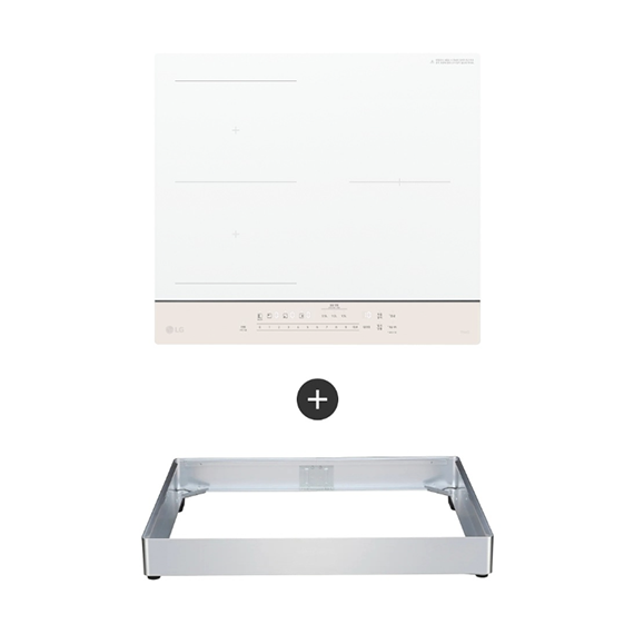 LG 전기레인지 인덕션 오브제 와이드존 케이스결합 스탠딩 (BEF3ANBLEC) 6개월 방문관리