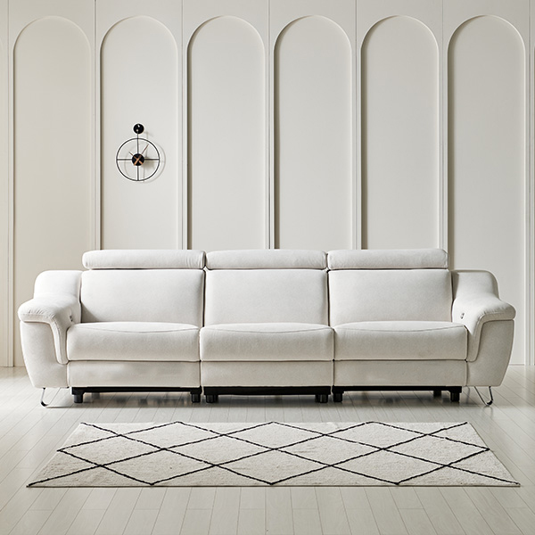 (보람피플 올인원598 3구좌) 헨지디자인 클락 4인 리클라이너(2방석 리클라이너) 콘솔 x 상조가전