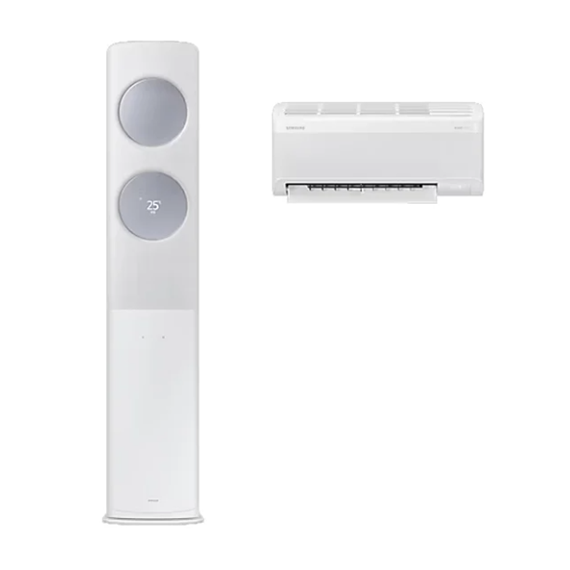 삼성 에어컨 무풍 클래식 AF9500 화이트 스탠드+벽걸이 17평+6평 (AF70F17D24IR2S)